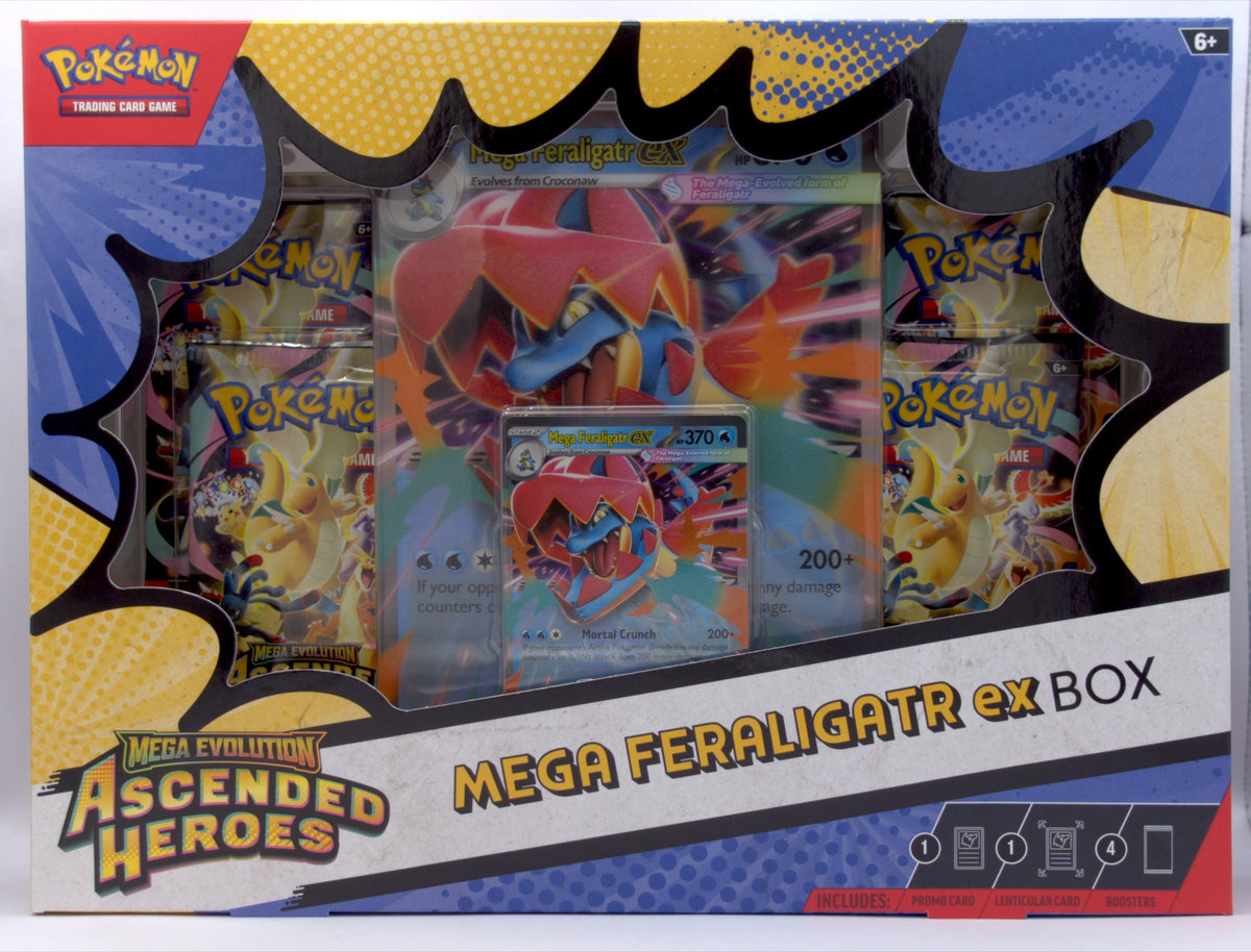 Pokemon: ME Ascended Heroes Mega Feraligatr ex Box