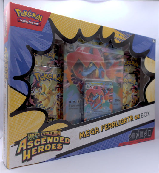 Pokemon: ME Ascended Heroes Mega Feraligatr ex Box