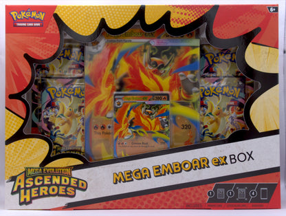 Pokemon: ME Ascended Heroes Mega Emboar ex Box