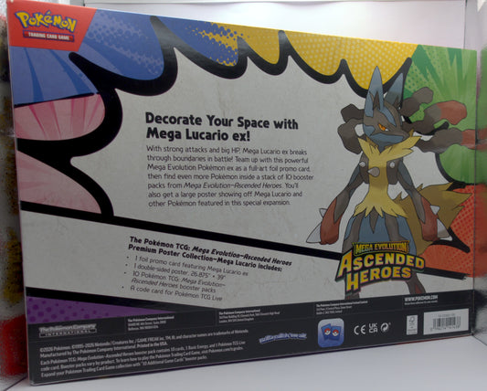 Pokemon: ME Ascended Heroes Mega Lucario Premium Poster Collection