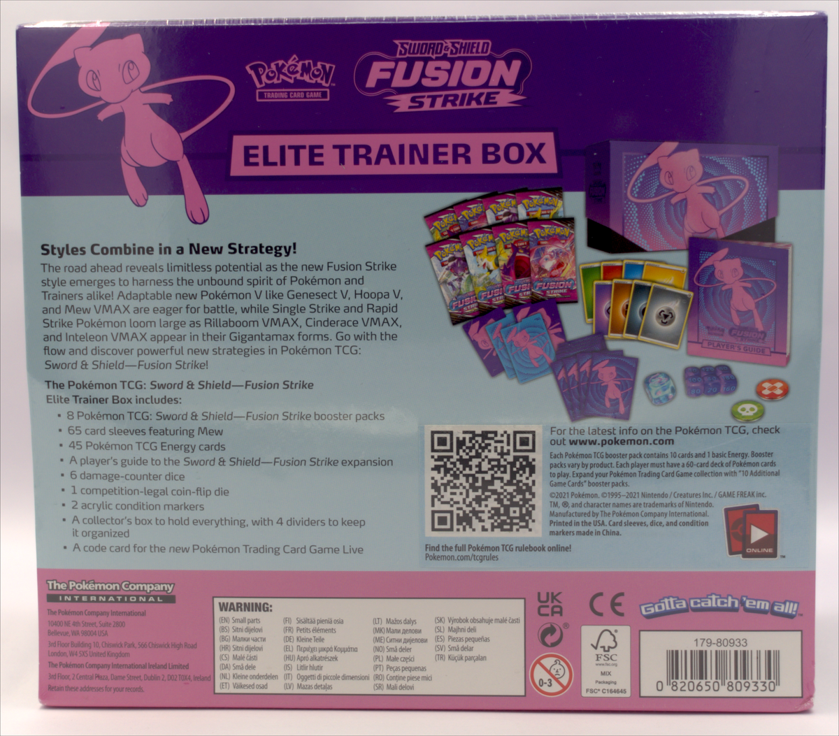 Pokemon: SWSH Fusion Strike Elite Trainer Box (Tears)
